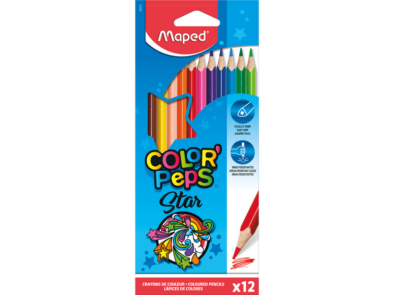 Maped Color'Peps Star colour pencils x12
