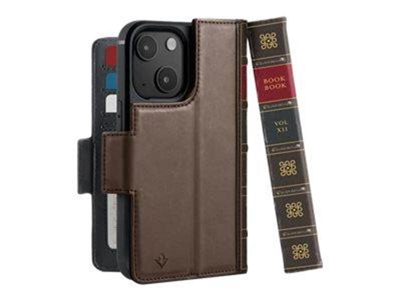 Twelve South BookBook with MagSafe for iPhone 14 - Brown