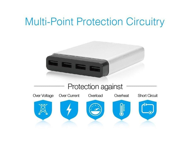 Just Mobile AluCharge multi-port USB charger - the world's slimmest USB charger