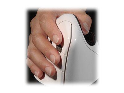 Evoluent VerticalMouse 4 Right Mac - Maus - ergonomisch - Für Rechtshänder - optisch - 6 Tasten - Bluetooth - Weiß