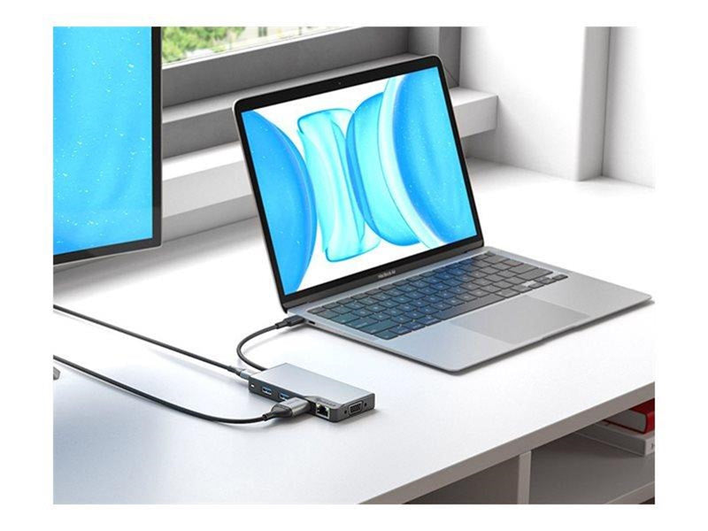 ALOGIC USB-C Fusion MAX 6-in-1 Hub V2 HDMI USB Ethernet & PD – Space Grey USB-Hubs