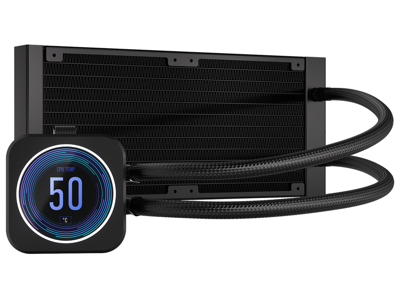 Corsair iCUE H100i ELITE LCD XT - CPU-Wasserkühlung - Max 34 dBA