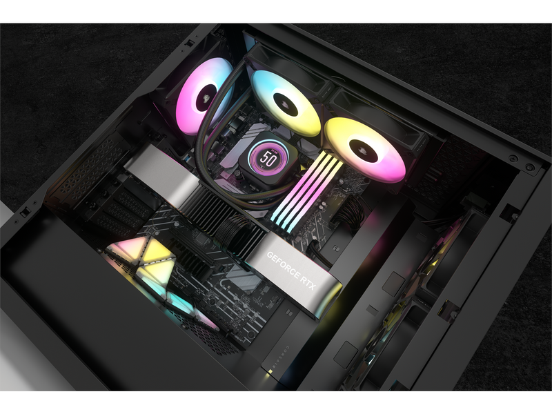 Corsair iCUE H100i ELITE LCD XT - CPU-Wasserkühlung - Max 34 dBA