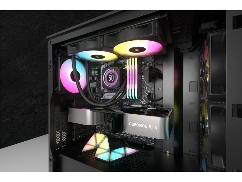 Corsair iCUE H100i ELITE LCD XT - CPU-Wasserkühlung - Max 34 dBA