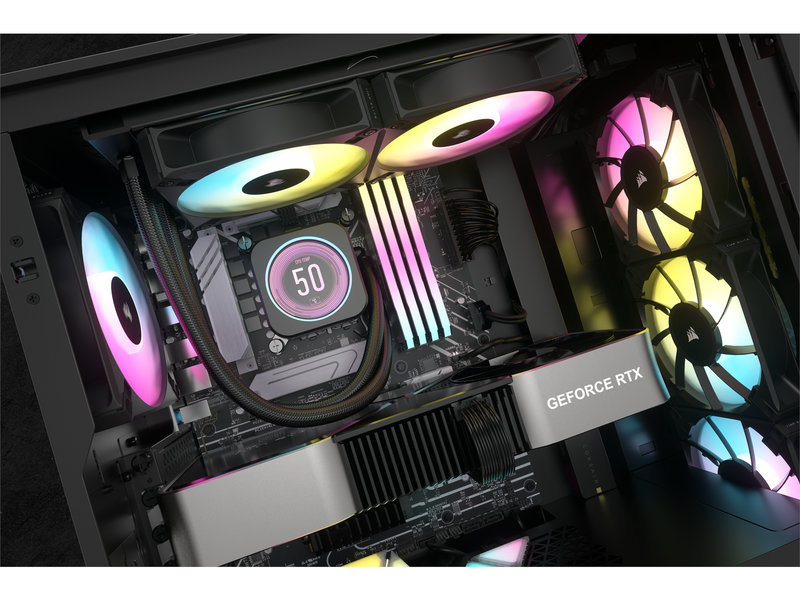 Corsair iCUE H100i ELITE LCD XT - CPU-Wasserkühlung - Max 34 dBA