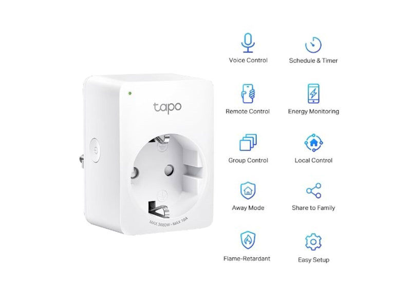 TP-Link Tapo P110 (4-Pack) Mini Smart Wi-Fi Socket Energy Monitoring
