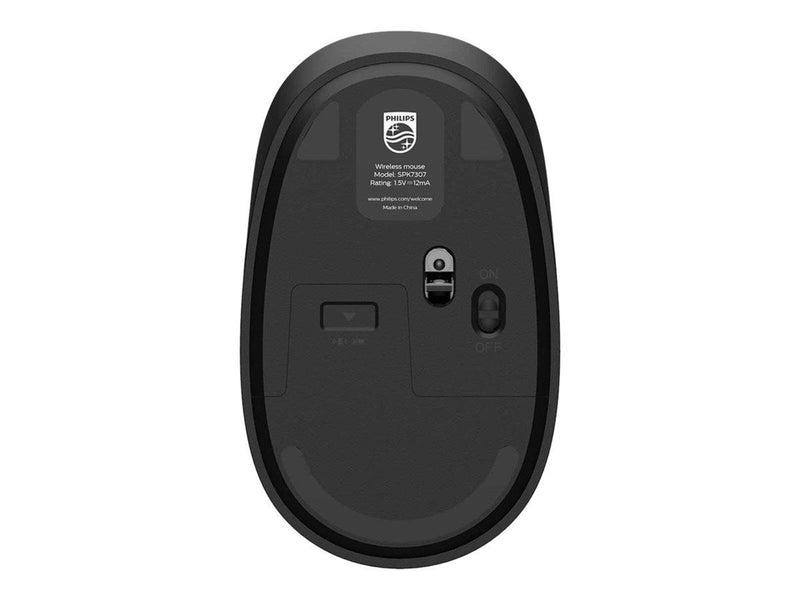 Philips SPK7307B - 3000 Series - mouse - 2.4 GHz - Maus (Schwarz)