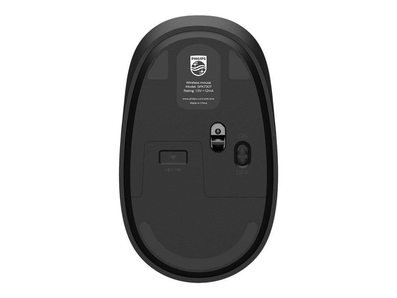Philips SPK7307B - 3000 Series - mouse - 2.4 GHz - Maus (Schwarz)
