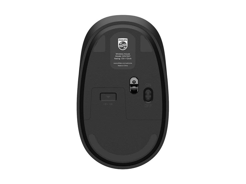 Philips SPK7307B - 3000 Series - mouse - 2.4 GHz - Maus (Schwarz)