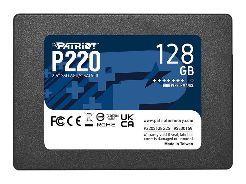 Patriot P220 SSD - 128GB - 2.5" - SATA-600