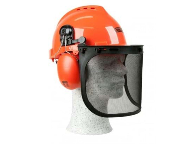 AL-KO Oregon Safety Helmet with Earmuffs and Visor