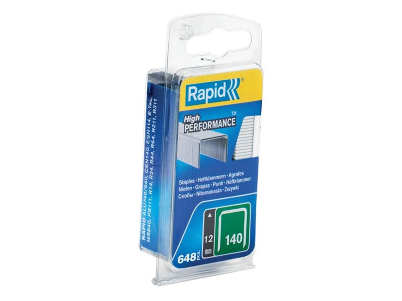 Rapid Staples 140/12 Galv 0.65M Blister