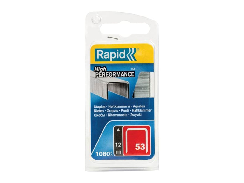 Rapid Staples 53/12 1.08M Galv Blister