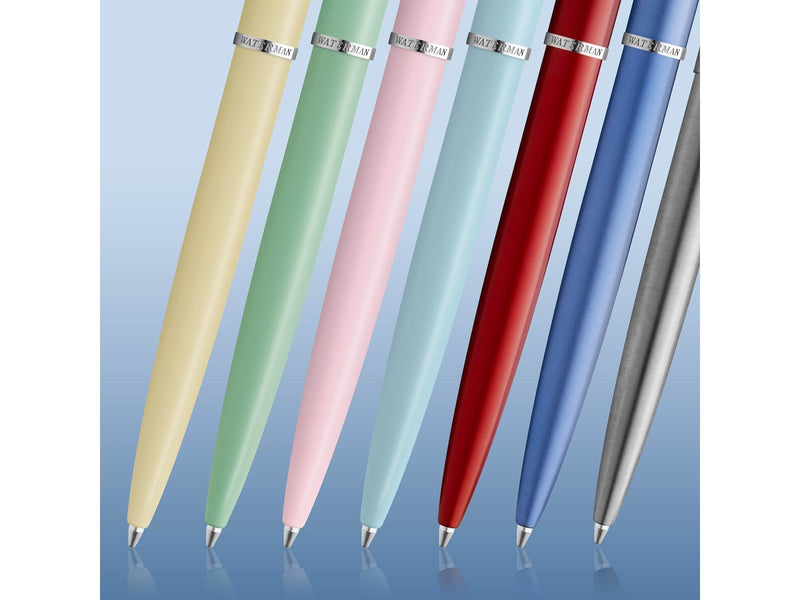 Waterman Allure Kugelschreiber | Edelstahl | Mittlerer Punkt | Blaue Tinte