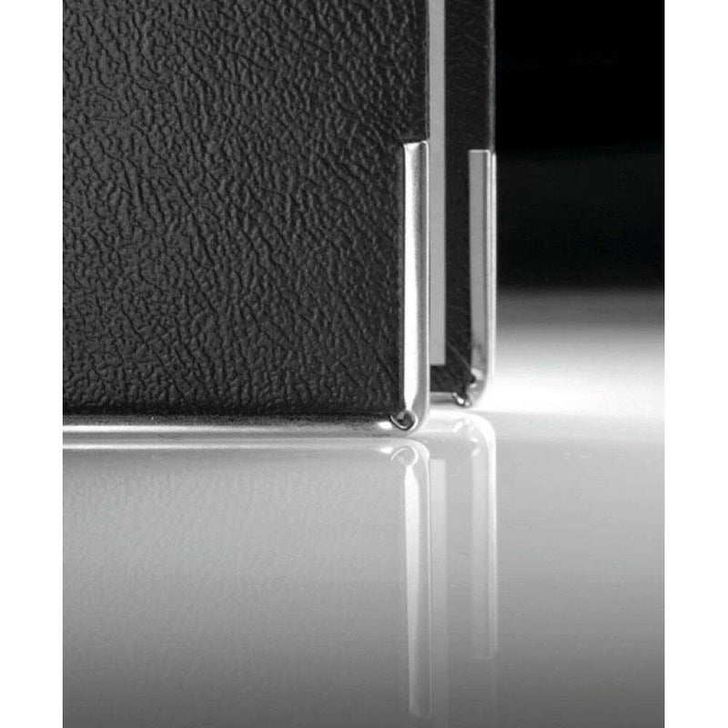 herlitz Wolkenmarmor-Papier Doppelordner Karton 7,0 cm - schwarz