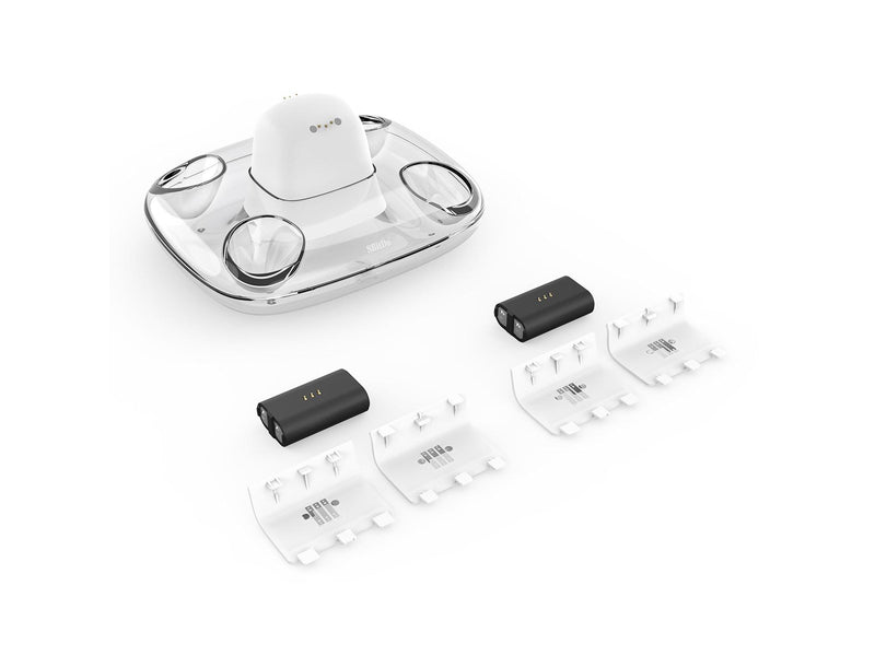 8BitDo Dual Charging Dock + 2 batteries for Xbox One + Series X/S - White - Microsoft Xbox One