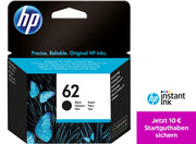 HP Original 62 Druckerpatrone - schwarz (C2P04AE)