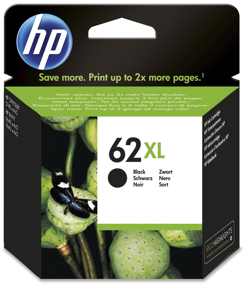 HP Original 62XL Druckerpatrone - schwarz (C2P05AE)
