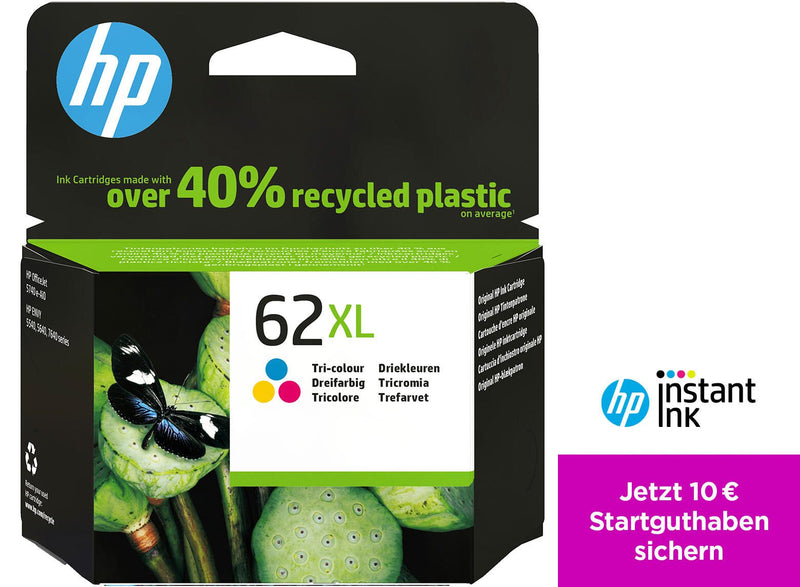 HP Original 62XL Druckerpatrone - cyan, magenta, gelb (C2P07AE)