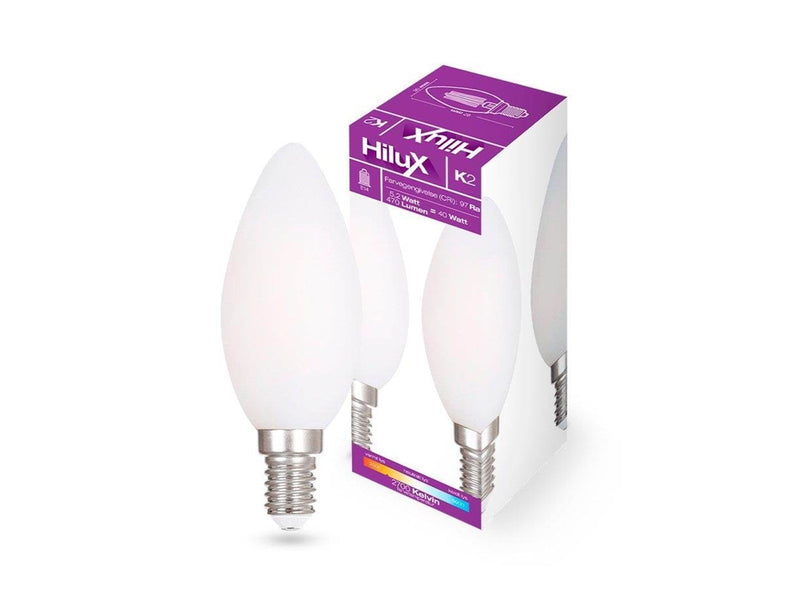 HiluX LED-Lampe K2 Candle 5.2W/927 (40W) Mat Dimmable E14
