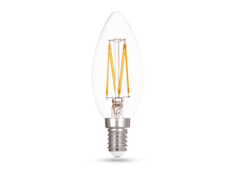 HiluX LED-Lampe K2 Candle 5.2W/927 (40W) Clear Dimmable E14