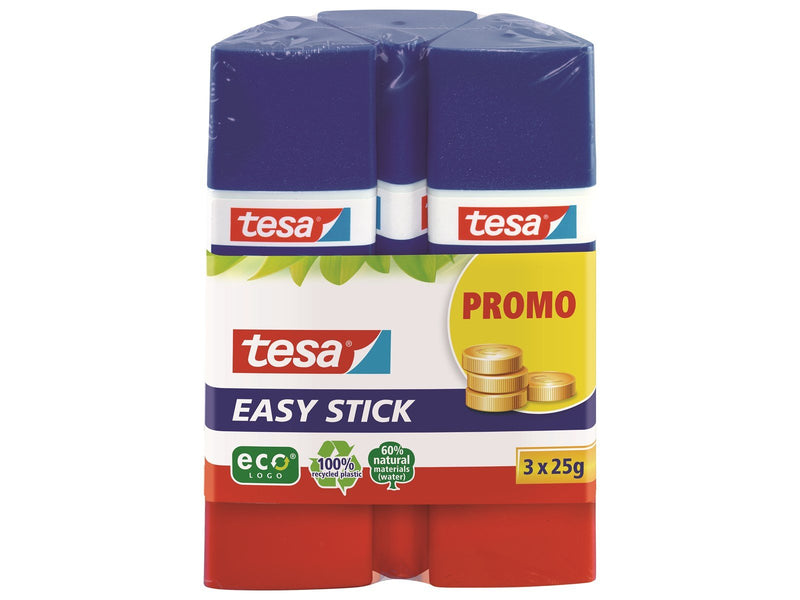 tesa Glue Stick Easy Stick ecoLogo 3 x 25g