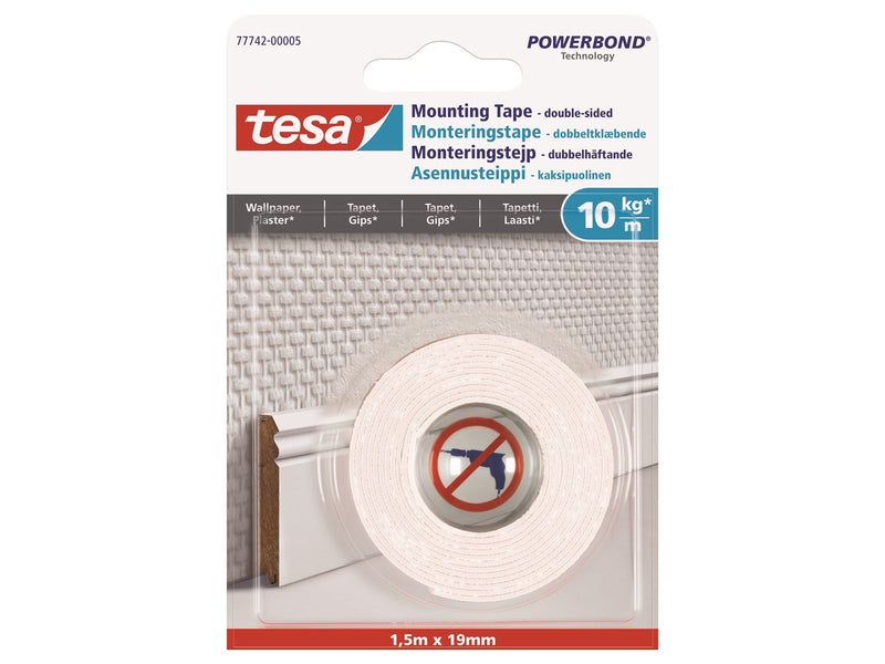 tesa Powerbond Mounting Tape Wallpaper 1.5m x 19mm