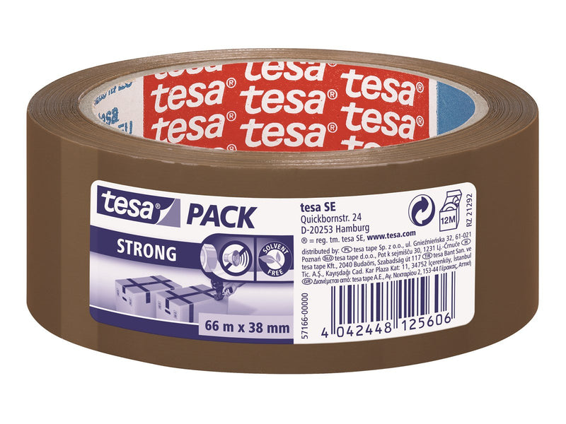 tesa pack Strong Packaging Tape 66m x 38mm Brown