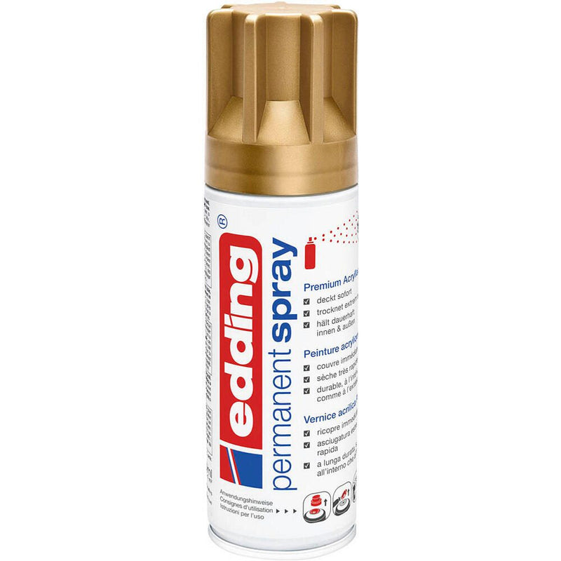 edding 4-5200924 Acrylspray Sprühfarbe reichgold matt