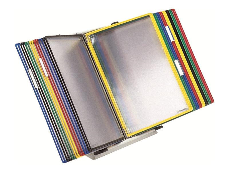 Tarifold display panel system - for A4 - assorted frame with light grey wall unit