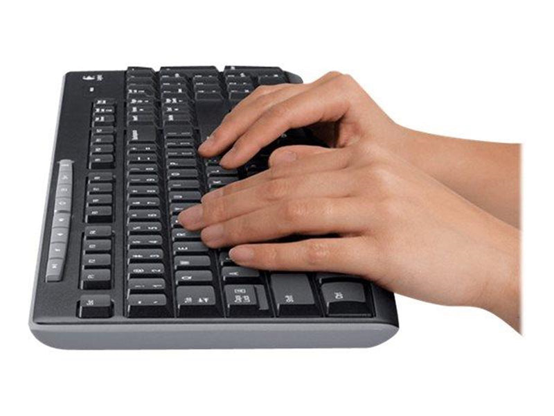 Logitech MK270 Wireless Combo - keyboard and mouse set - Hungarian - Tastatur & Maus Set - Ungarisch - Schwarz