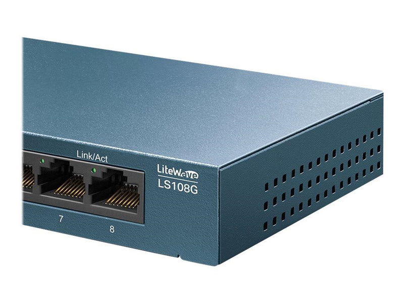 TP-Link LiteWave LS108G 8-Port 10/100/1000Mbps Desktop Network Switch
