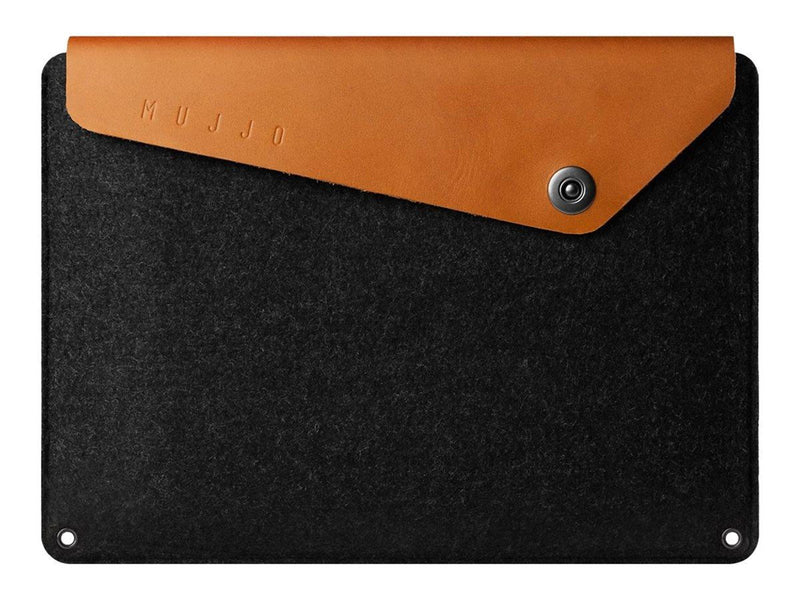 Mujjo Sleeve 12 "- Premium Case for MacBook with details of genuine leather