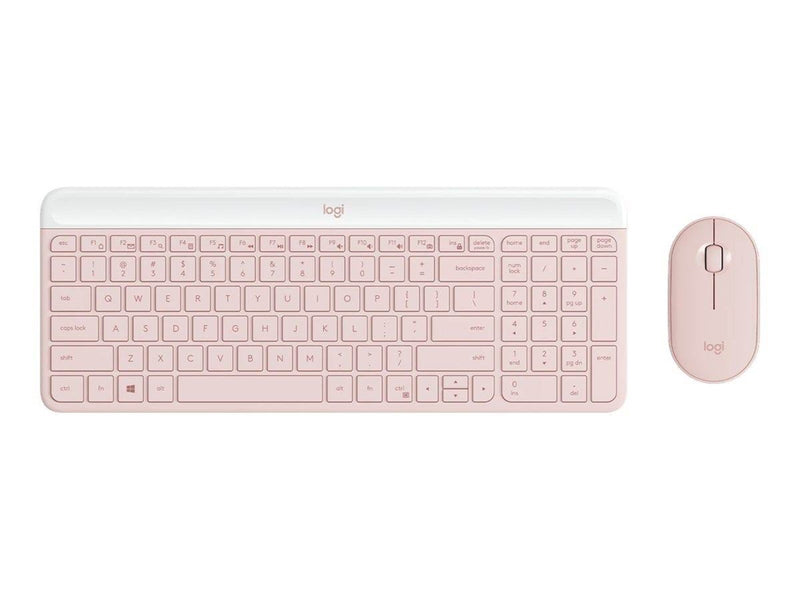 Logitech Slim Wireless Combo MK470 - Tastatur & Maus Set - Universal - Pink