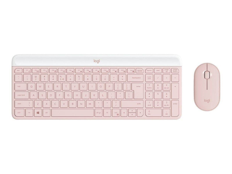Logitech Slim Wireless Combo MK470 - Tastatur & Maus Set - Universal - Pink