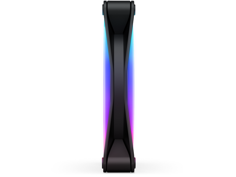 NZXT F140 RGB DUO 2-pack & RGB Controller - Black - Gehäuselüfter - 140mm - Schwarz mit RGB LED - 36 dBA