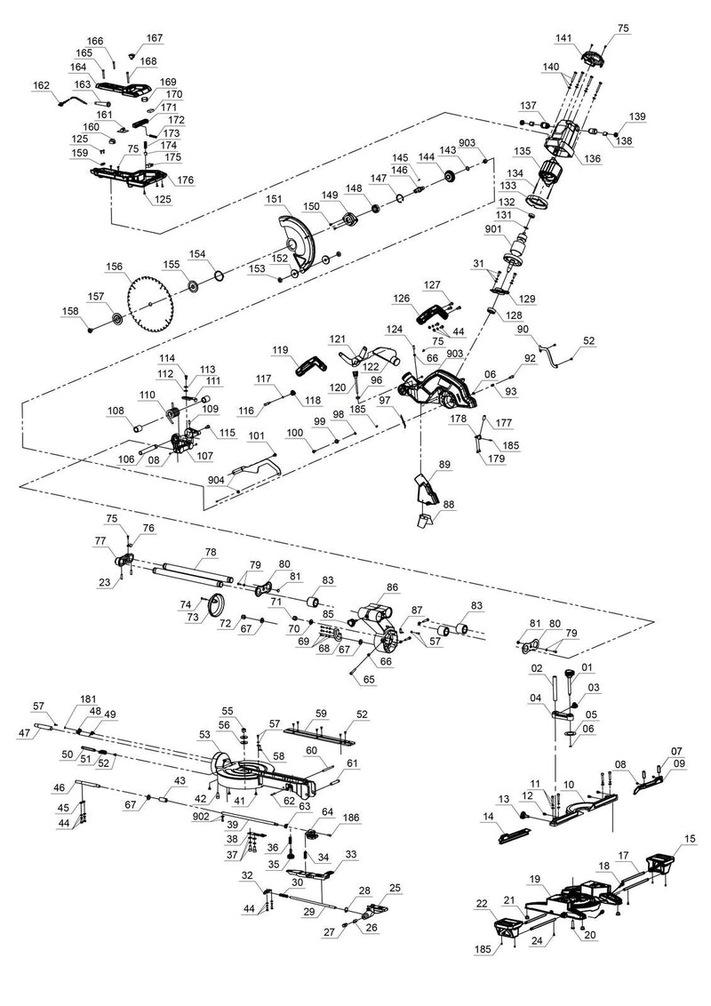 Einhell Zug-Kapp-Gehrungssäge TE-SM 216 Dual (4300865)