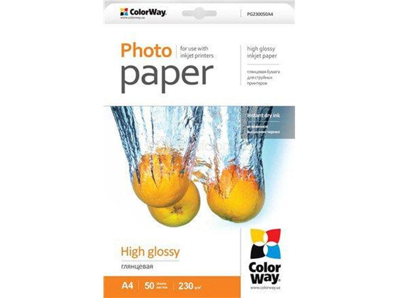 ColorWay - photo paper - high-glossy - 50 sheet(s) - A4 - 230 g/m²