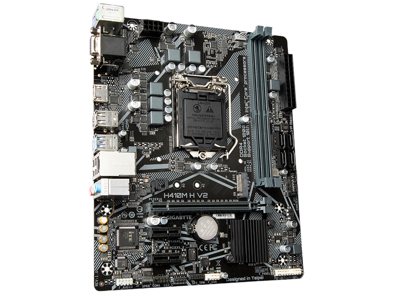 GIGABYTE H410M H V2 Mainboard - Intel H410 - Intel LGA1200 socket - DDR4 RAM - Micro-ATX