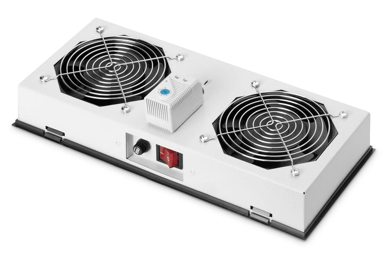 Digitus Dachlüftermodule für 19'-IP55 Wandgehäuse 2 Lüfter RAL7035 grau