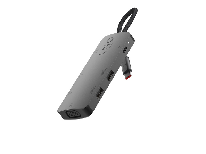 LINQ 7-in-1 Multiport Adapter Triple 4K MST (with PD)