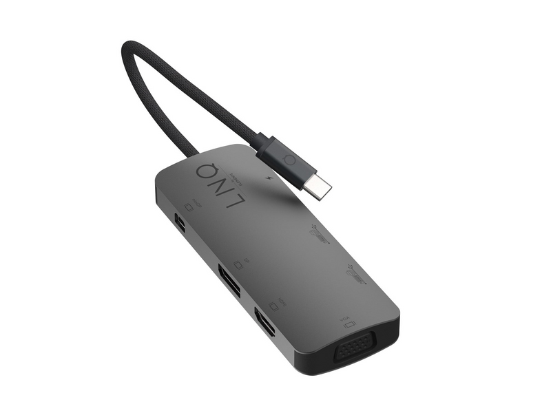 LINQ 7-in-1 Multiport Adapter Triple 4K MST (with PD)