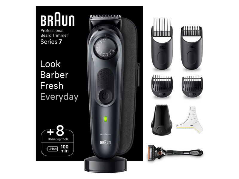 Braun Barttrimmer Styler BT7441 Black / Slate Grey