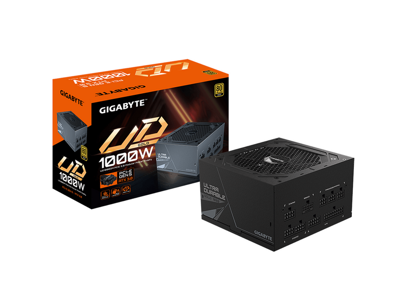 GIGABYTE UD1000GM PG5 (rev. 2.0) Netzteile - 1000 Watt - 120 mm - ATX 3.0 - 80 Plus Gold zertifiziert