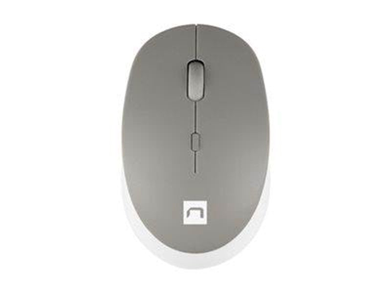 Natec Harrier 2 - mouse - Bluetooth 5.1 - grey white - Maus (Grau)