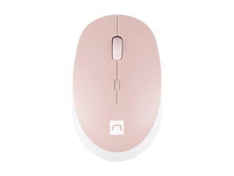 Natec Harrier 2 - mouse - Bluetooth 5.1 - white pink - Maus (Weiß)