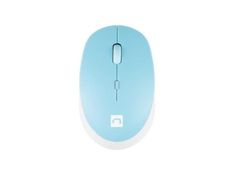 Natec Harrier 2 - mouse - Bluetooth 5.1 - white blue - Maus (Blau)