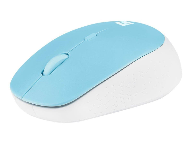 Natec Harrier 2 - mouse - Bluetooth 5.1 - white blue - Maus (Blau)