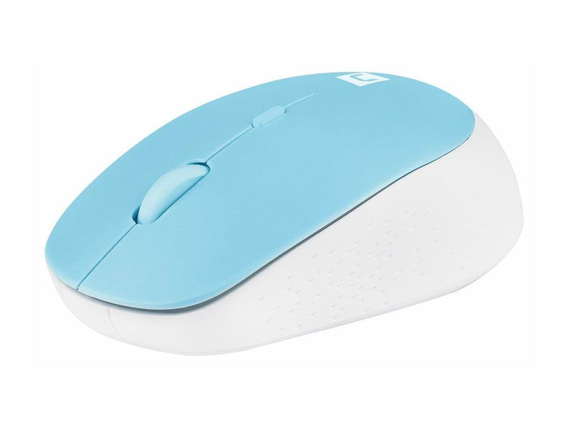 Natec Harrier 2 - mouse - Bluetooth 5.1 - white blue - Maus (Blau)