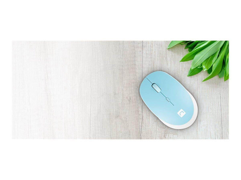 Natec Harrier 2 - mouse - Bluetooth 5.1 - white blue - Maus (Blau)